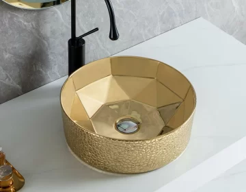 Gebürstetes Gold Waschbecken Großhandel mit Full Custom Service