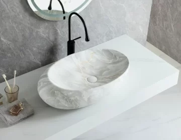 Artificial Wholesale Marble Sink, Custom Made Wash Basins-5