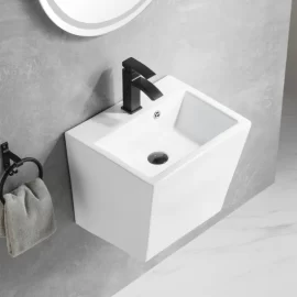Bulk Supply Wall-hung Basin, Semi Pedestal Ceramic Sink ODM