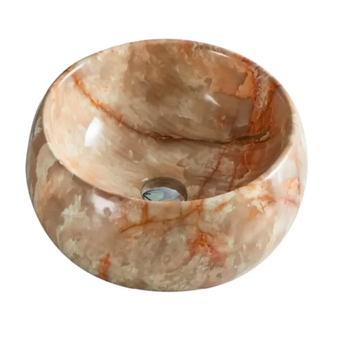 Modern Round Wholesale Ceramic Sink Bowl With Marble Color-5