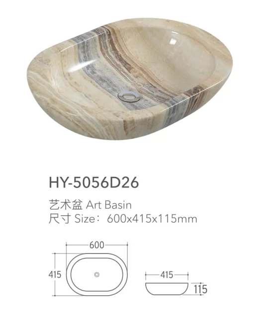 Marble Look Custom Bathroom Sink Countertops Wholesale-1