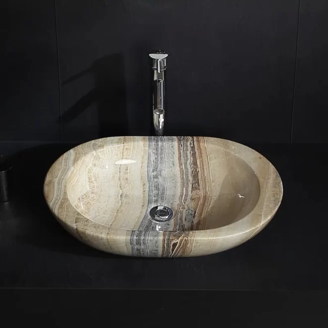 Marble Look Custom Bathroom Sink Countertops Wholesale-2