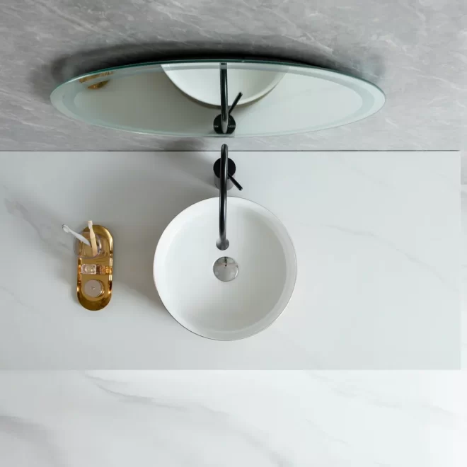 Rose Gold Custom Made Porcelain Sink, Wholesale Wash Basins-4