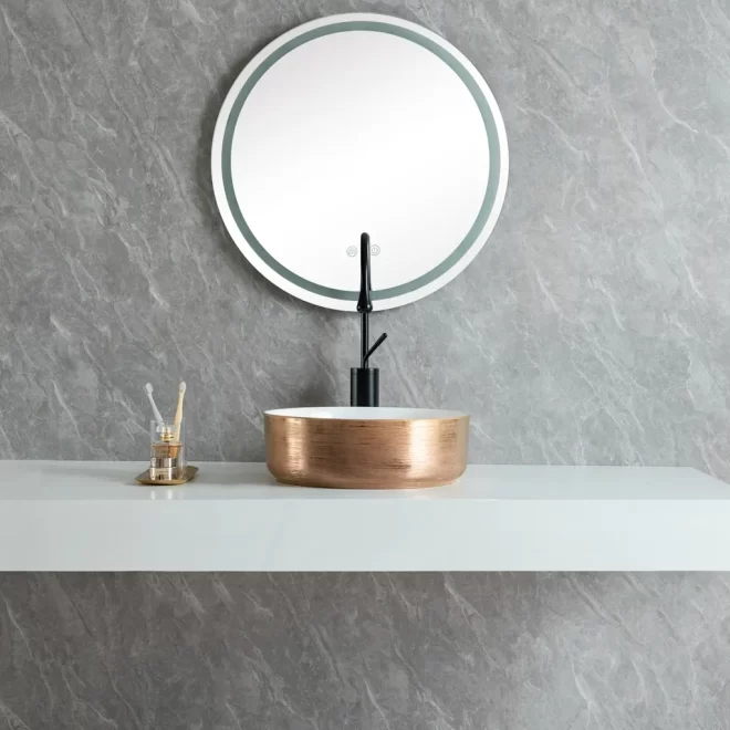 Rose Gold Custom Made Porcelain Sink, Wholesale Wash Basins-3