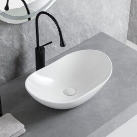 Public Wholesale Above Counter Vessel Sinks, Fancy Oval Design Art Wash Basin Wholesale