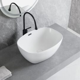 Hot Sale Custom Porcelain Bathroom Sinks, White Oval Shape Countertop Sinks In Bulk (vente en vrac de lavabos en porcelaine)