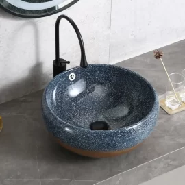 Wholesale Fancy Wash Basin, Modern Dark Round Bathroom Sink