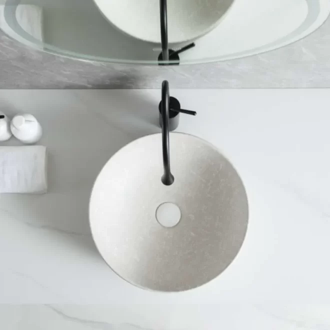 Hot Top Mount Bathroom Basin Wholesale With Elegant Pattern-3