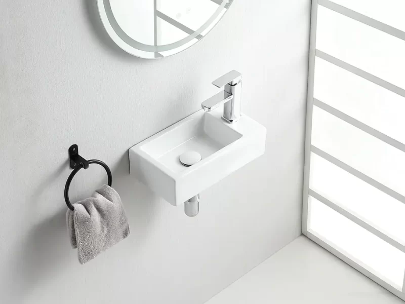 Petits lavabos de salle de bains, idéaux pour les appartements et les projets compacts