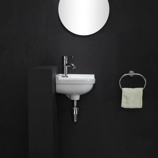 Wholesale Wall Mount Corner Sinks, Classical Design Basins-6