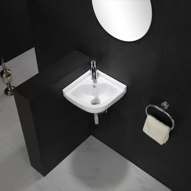 Wholesale Wall Mount Corner Sinks, Classical Design Basins-3