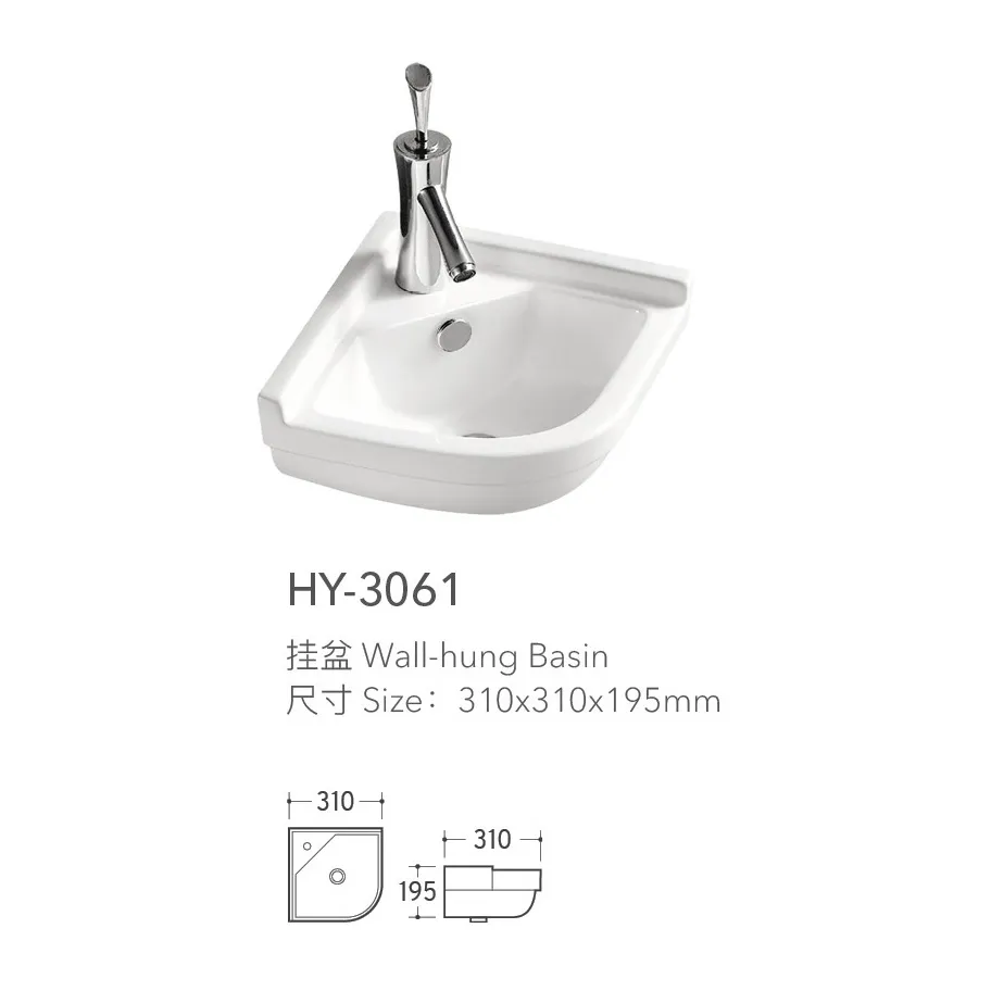 Wholesale Wall Mount Corner Sinks, Classical Design Basins-1