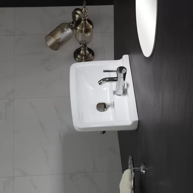 Factory Wholesale Wall Mounted Sinks, Porcelain Wash Basins-2