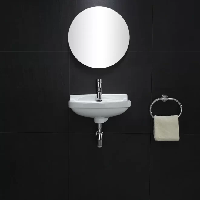 Factory Wholesale Wall Mounted Sinks, Porcelain Wash Basins-5