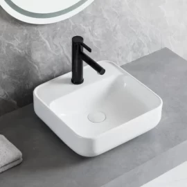 New Design Glossy Basin Custom, White Ceramic Basin Wholesale