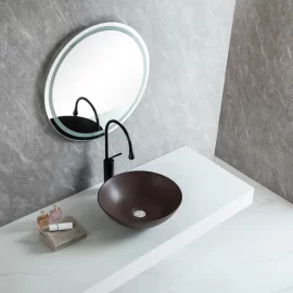 Matt Brown Wholesale Wash Basin Sink, Affordable Vessel Sink