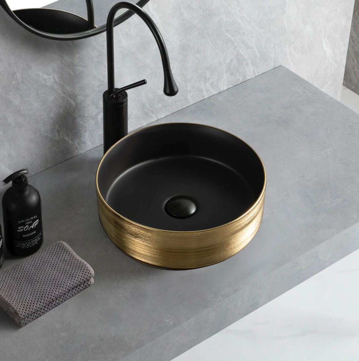 HanYu ceramic bathroom sink manufacturer, wholesale metal plating golden silver basins