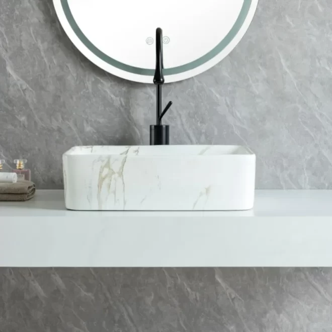 Wholesale Countertop Vessel Sinks, Thin Vanity Wash Basins-6