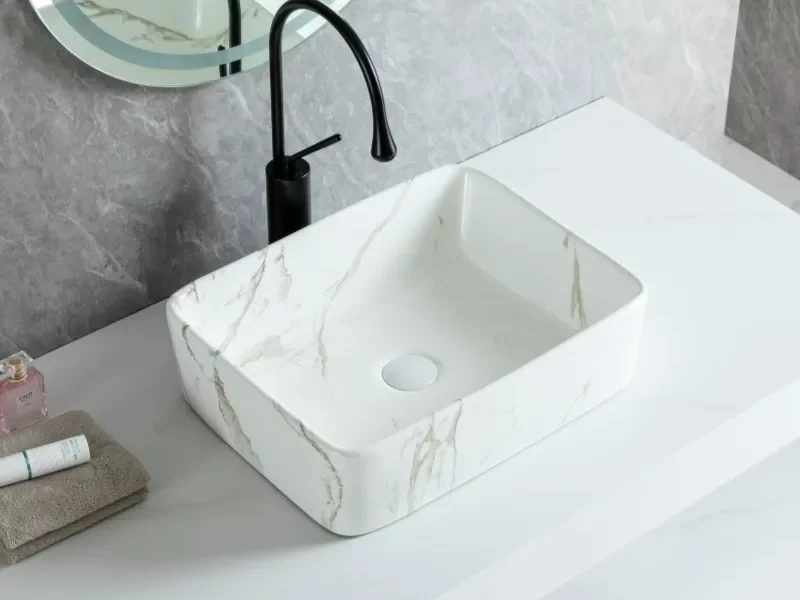 Wholesale Countertop Vessel Sinks, Thin Vanity Wash Basins-5
