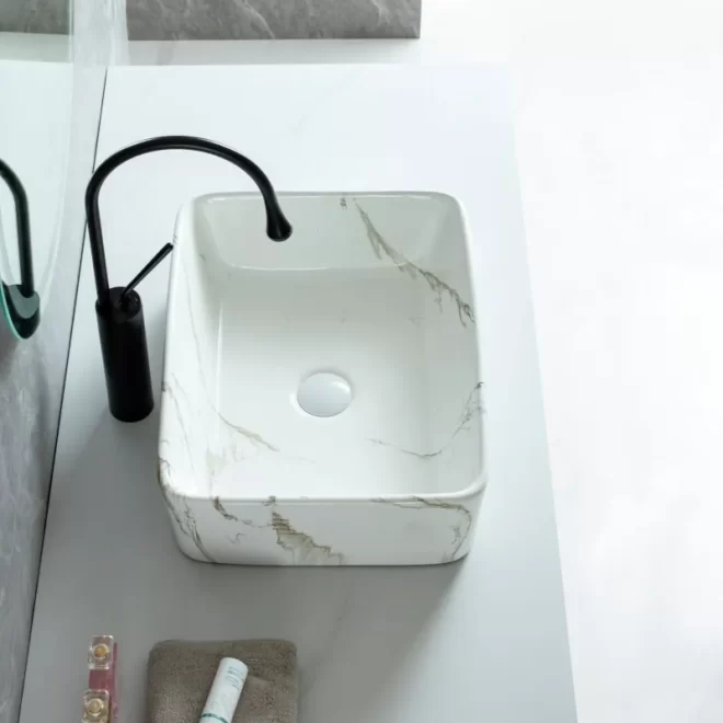 Wholesale Countertop Vessel Sinks, Thin Vanity Wash Basins-2