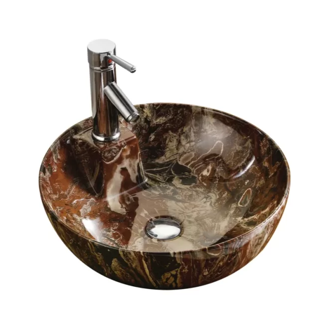 Wholesale Washroom Sink, Luxury Marble-Look Bathroom Sinks-2