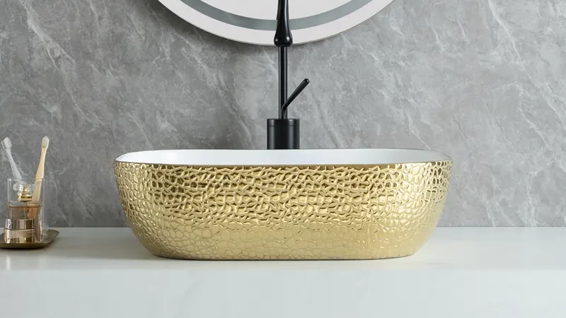 Luxury Wholesale Gold Bathroom Sinks in Various Designs