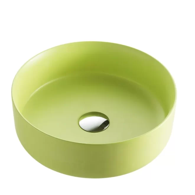 Raffiné Matte Wholesale Bain Lavabo, Fresh Green Washbasin