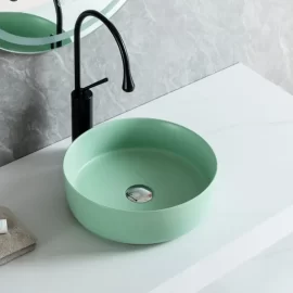 Fregaderos de Lavabo Verde Mate al por mayor, Pedido al por mayor Fregadero de Vasija