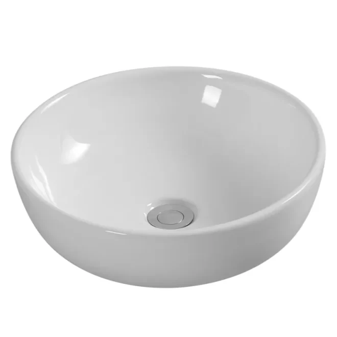 Wholesale Bathroom Countertop Basin, Round Ceramic Sinks-5