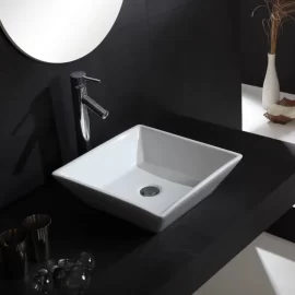 Bacia de lavatório de casa de banho por atacado, bacia de lavatório de design exclusivo a granel