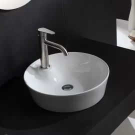 Wholesale Round Lavatory Sinks, Custom Ceramic Countertop Basin