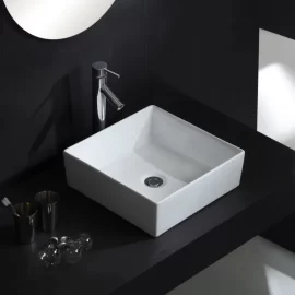 Lavatórios de mesa para casa de banho por atacado, lavatórios de cerâmica personalizados