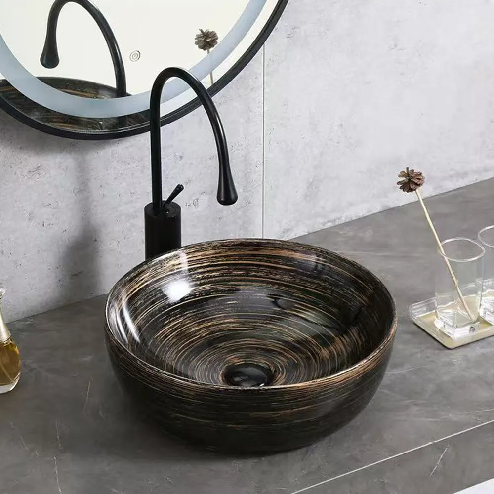 Wholesale Round Bathroom Sinks, Bulk Custom Paint Wash Bains