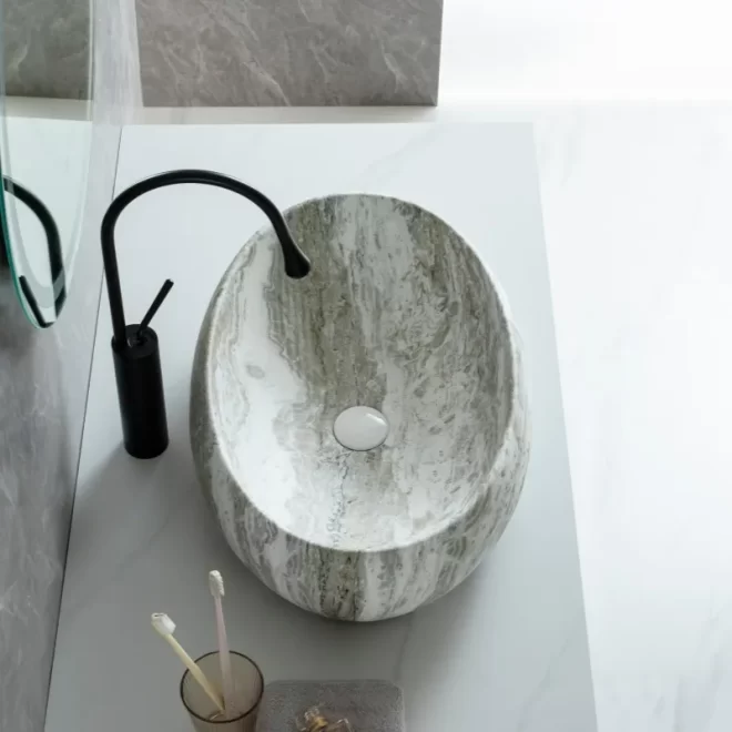 Marble Color Vanity Sinks Wholesale, Luxury Vessel Art Basin
