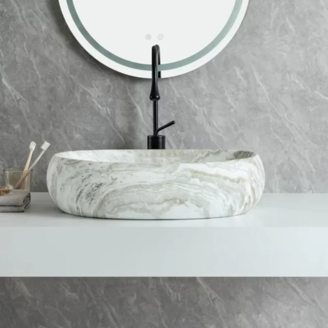 Marble Color Vanity Sinks Wholesale, Luxury Vessel Art Basin