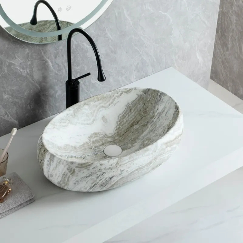 Marble Color Vanity Sinks Wholesale, Luxury Vessel Art Basin