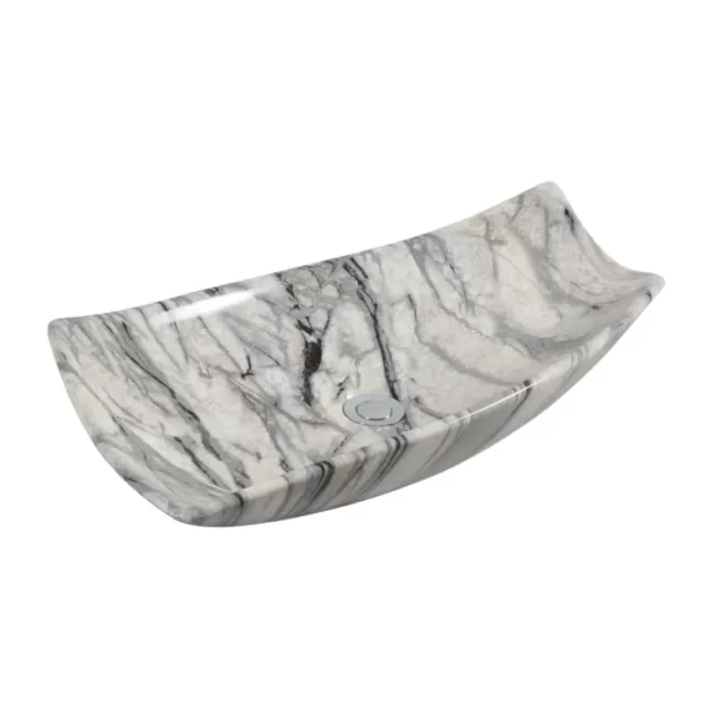 Modern Vanity Sinks Wholesale​, Oval Shape Marble Look Basin