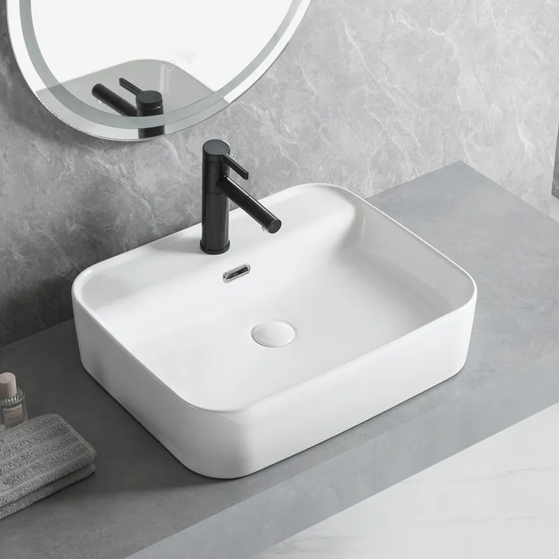 Wholesale Rectangular Bathroom Sink, Top Mount Wash Basins