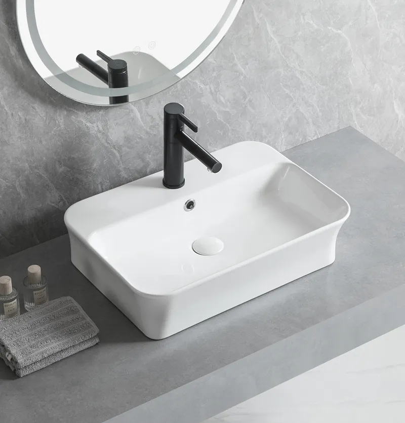 Bulk Wholesale Bathroom Countertop Basins With Faucet Hole