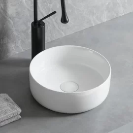 Fregadero de baño redondo al por mayor de la fábrica para el gabinete