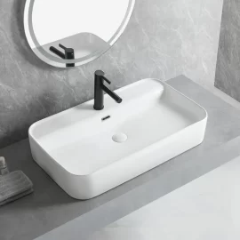 Factory Wholesale Rectangle Basins, Porcelain Bathroom Sinks