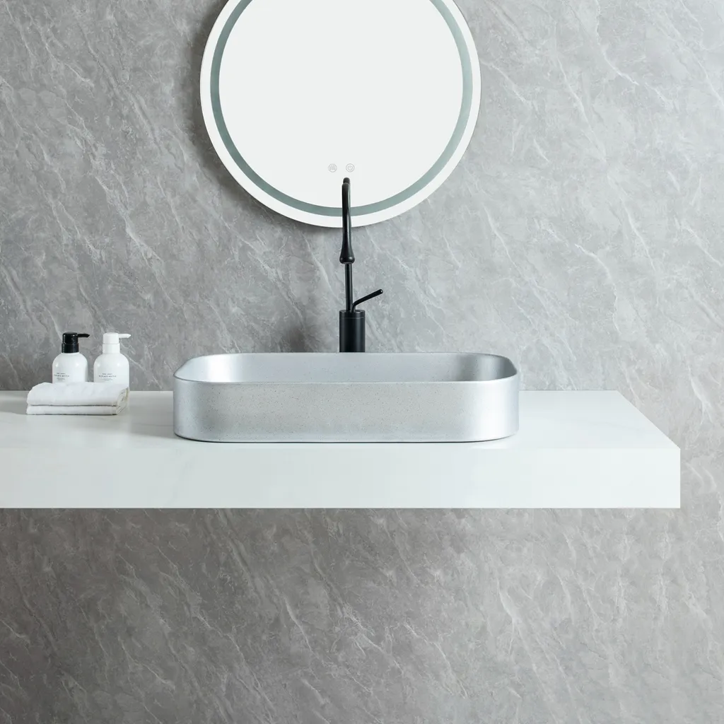 Low MOQ Wholesale Art Basins, Luxury Grey Bathroom Sinks
