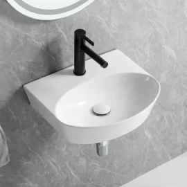 Wholesale Small Wall Hung Sink, Custom Ceramic Bathroom Basin