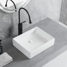 Оптовая прямоугольная раковина столешницы, керамический умывальник поставки