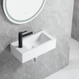 Ceramic Wall Hung Sink Wholesale, Bathroom Washbasin Custom