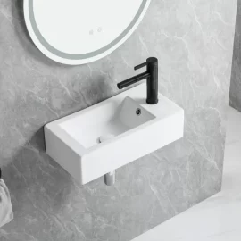 Small Wall Hung Basin Wholesale, Ceramic Vanity Sink Bulk