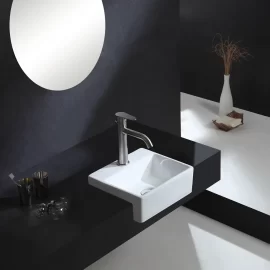 Wholesale Square Semi Recessed Basin, Custom Countertop Sink