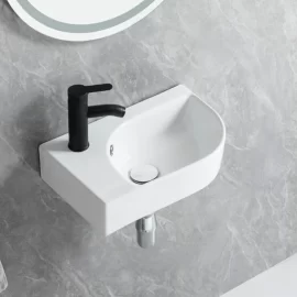 Factory Wholesale Small Ceramic Basin For Compact Bathrooms