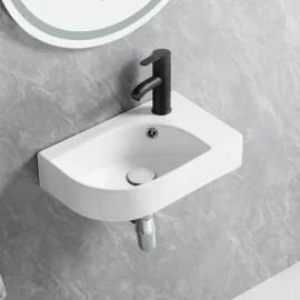 Custom Wall Mounted Bathroom Sink, Small Rectangle Wash Basin Bulk