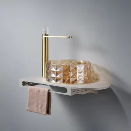 Custom Glass Sink Countertop, Round Bathroom Basins Wholesale